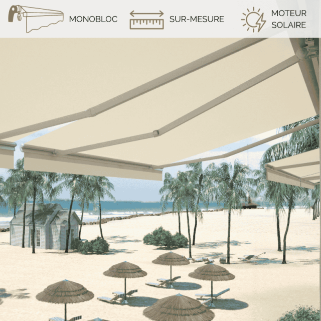 ART 350 SOLAIRE - Store banne monobloc solaire